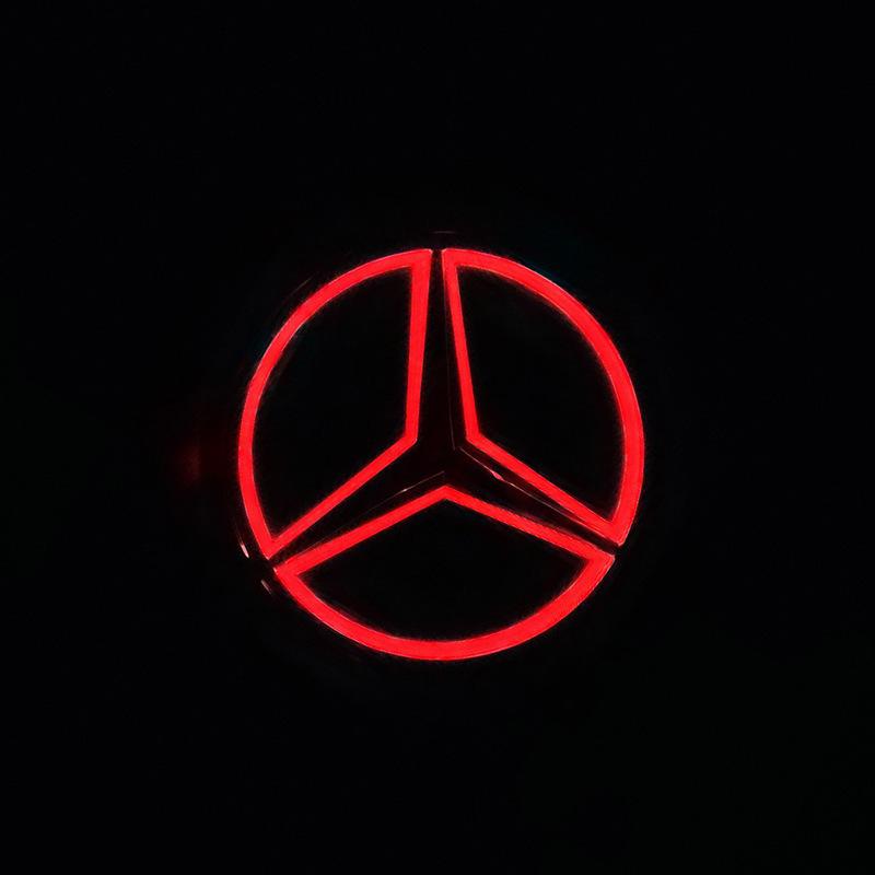 9,5cm ABS LED Světelný Znak na Auto Zadní Znak na Kufr Příslušenství pro Mercedes Benz S350 S300L S A B C E Třída GLA GLK