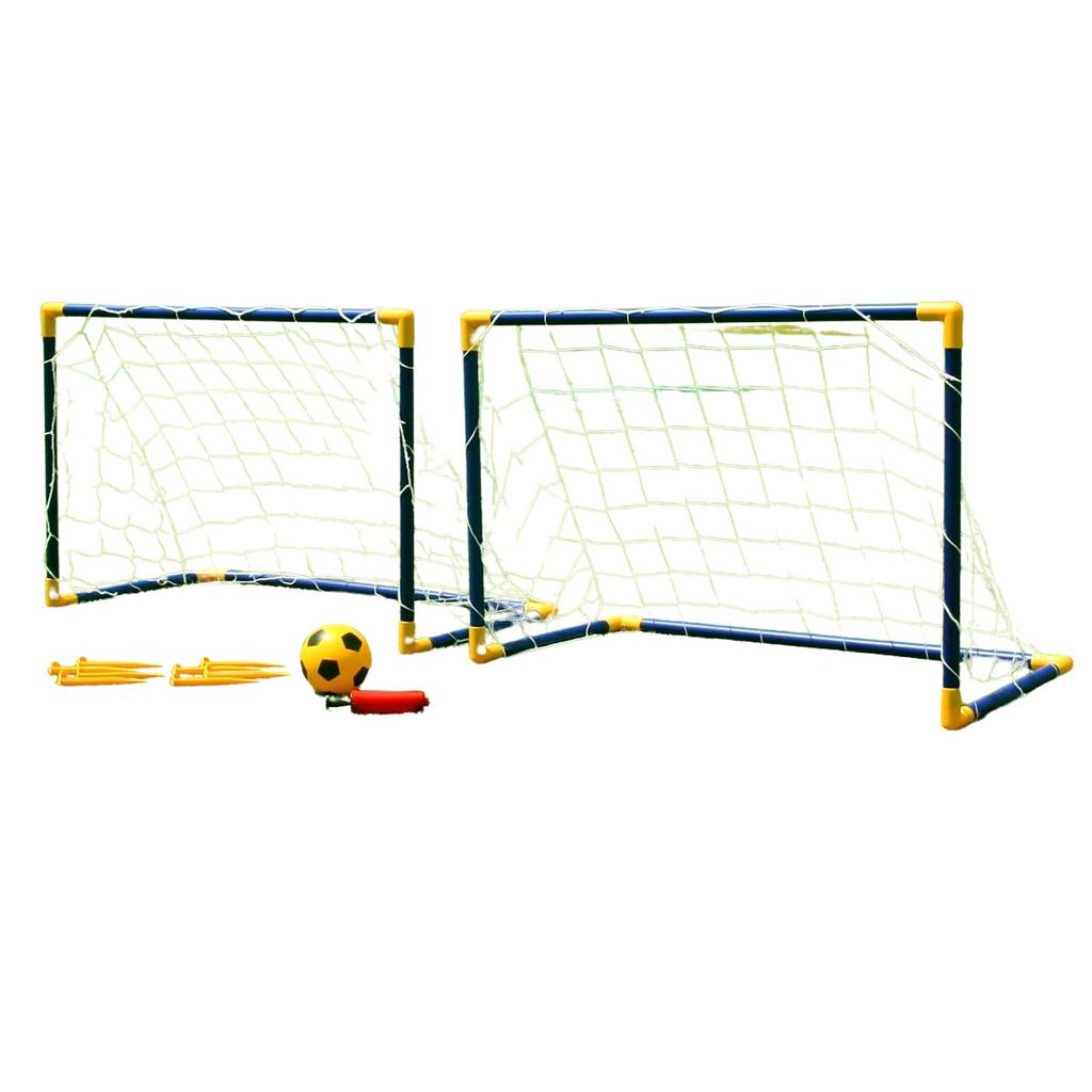 SET OF 2 GOALS 85x60x42CM + BALL + PUMP