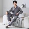Flannel Pajamas Men'S Autumn And Winter Island Fleece Large Size Coral Fleece Winter Loungewear Set