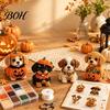 Creative Hobby Sets Halloween Dog Bead Art Set, DIY 4 Beaded Puppy Figurines, 3D Craft Kit for Kids Adults Teens, Holiday Decoration Handmade