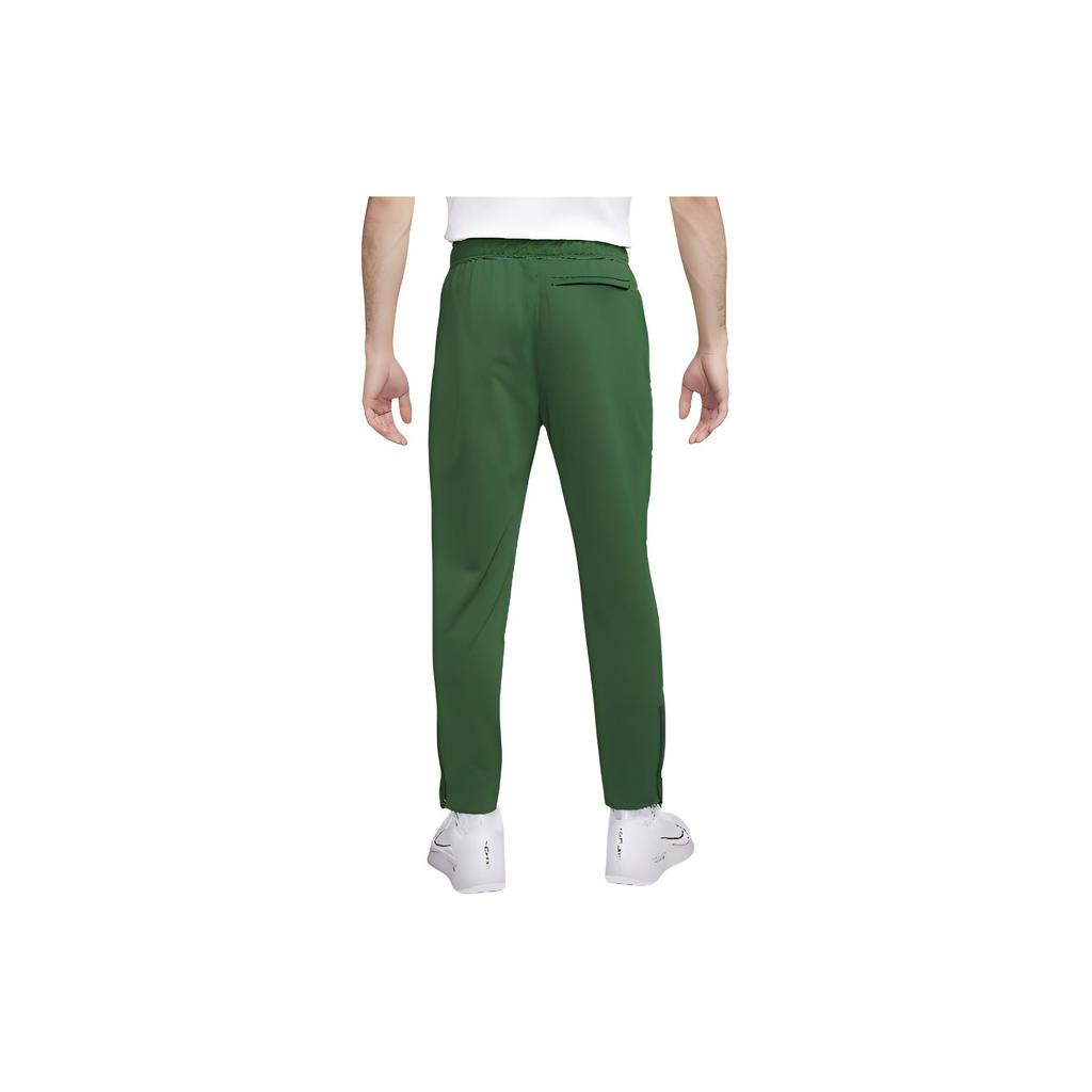 Nike Logo Embroidered Lace-Up Casual Knitted Sports Pants Men bottoms Green DC2567-341