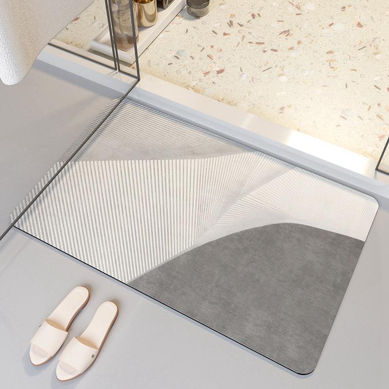 Diatom Mud Floor Mat Dirt-resistant Bathroom Floor Mat High-end Quick-drying Water-absorbing Pad Bathroom Anti-slip Pad Easy-to-maintenance Foot Mat