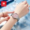 OLEVS 5600  Luxury  Classical  Waterproof Reloj Luminous  Stainless Steel Quartz Ladies Brands Luxury Women