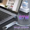 8 in 1 USB C To RJ45 Ethernet Multiports Hub with 4K HDMI,TF / SD Card Reader, USB-C, PD Charging, 2 USB-A for MacBook and More