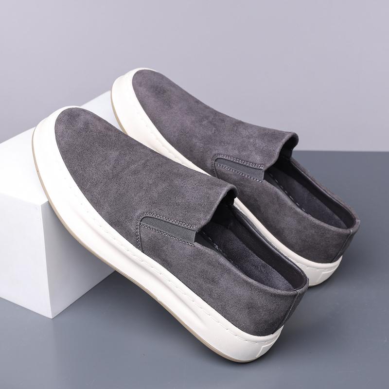 Fashion Suede Leather Men's Shoes Classics Business Dress Shoes Moccasins Slip on Loafers Driving Shoes for Men Stylish Casual Footwear