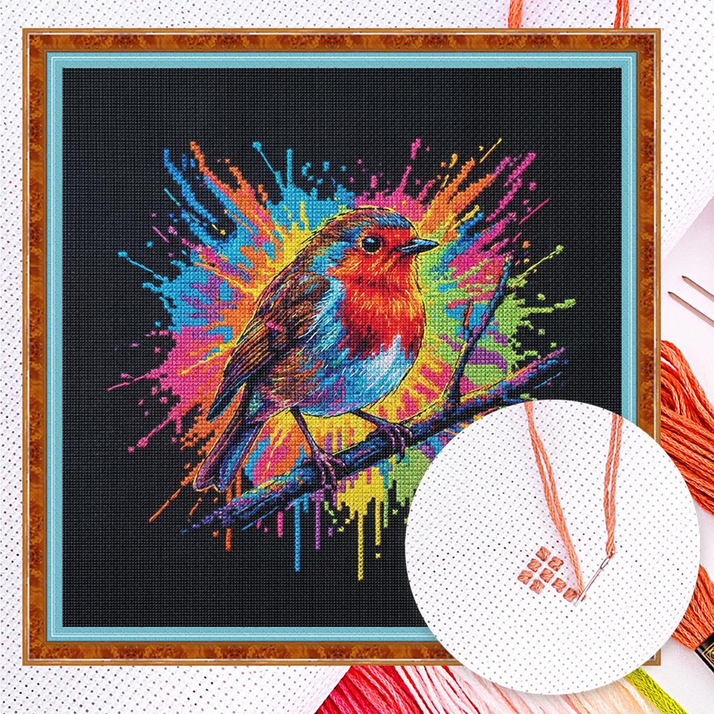 Tier Voll 14CT DIY Zählstickerei-Set für Erwachsene Heimdekorations-Muster Kunsthandwerk-Kits 11,81x11,81 Zoll