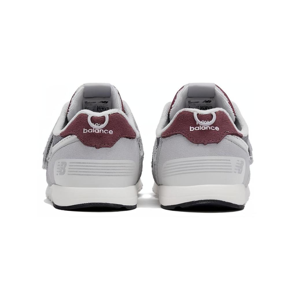 New Balance 574 New-B Hook & Loop Toddler Raincloud Burgundy Baby Sneakers Grey Shadow-Grey NW574KBR