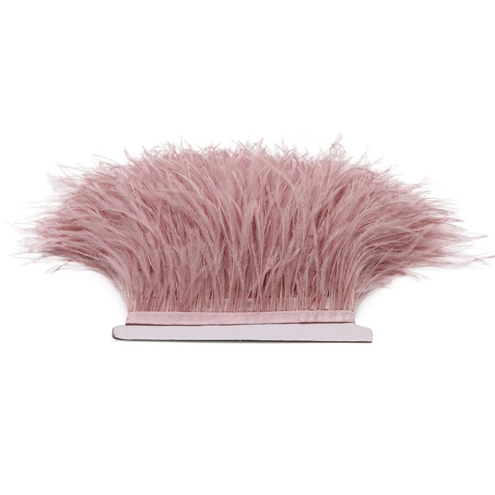 Feather1M 5M 10M 8-10cm Black White Ostrich Feather Trims Ribbon Multicolor Plume for Sewing Feathers Crafts  Dress Clothing Decoration