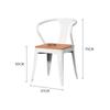 Minimalist Square Outdoor Table and Chairs - Anti-corrosion Plastic Wood for Garden, Balcony, Bar, and Cafe Leisure.