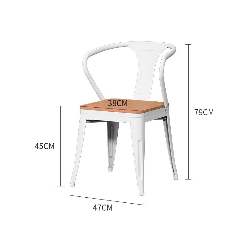 Minimalist Square Outdoor Table and Chairs - Anti-corrosion Plastic Wood for Garden, Balcony, Bar, and Cafe Leisure.