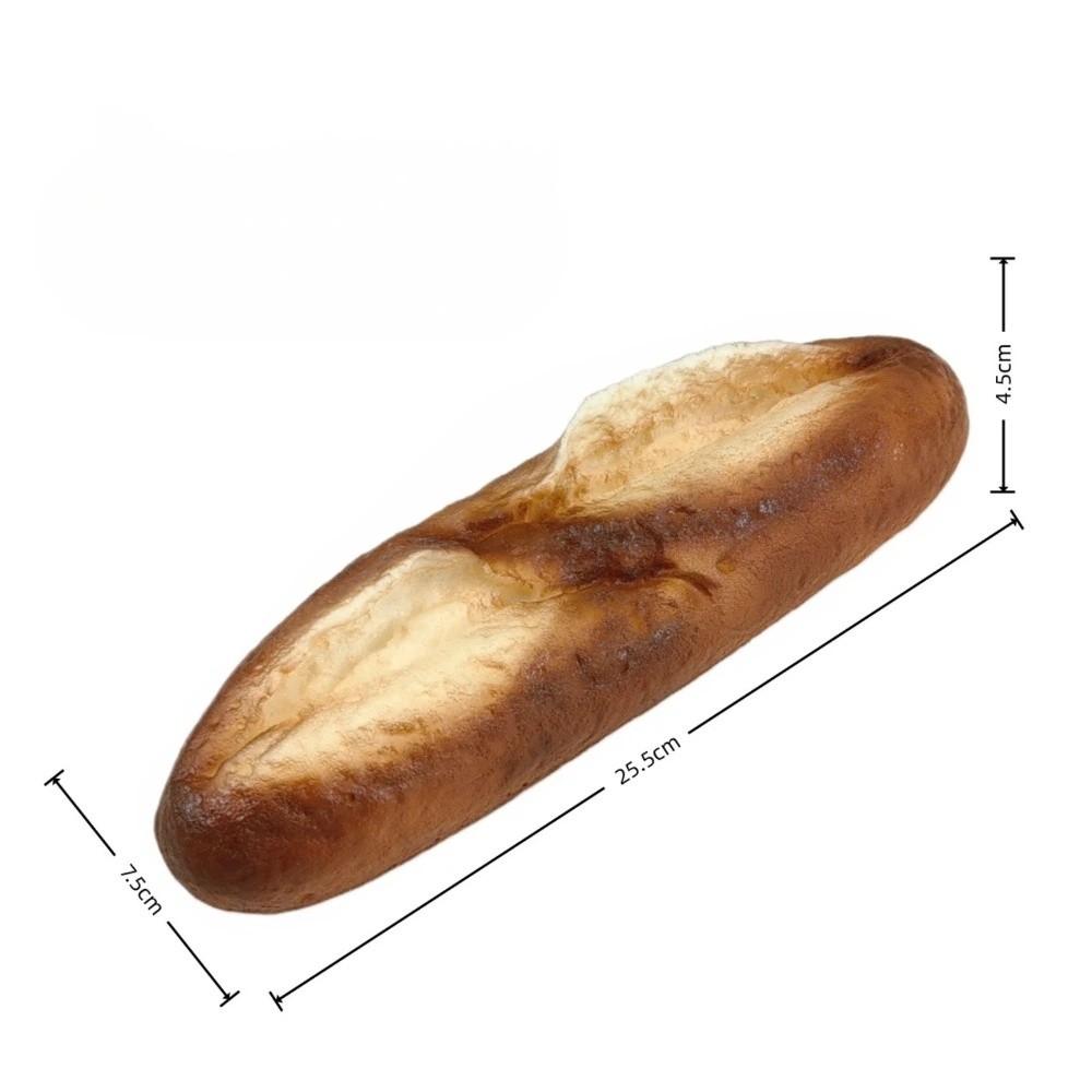 

Realistic Artificial Lye Bread Non-Toxic Imitation French Bread Durable Toast Model Window Display Style 6