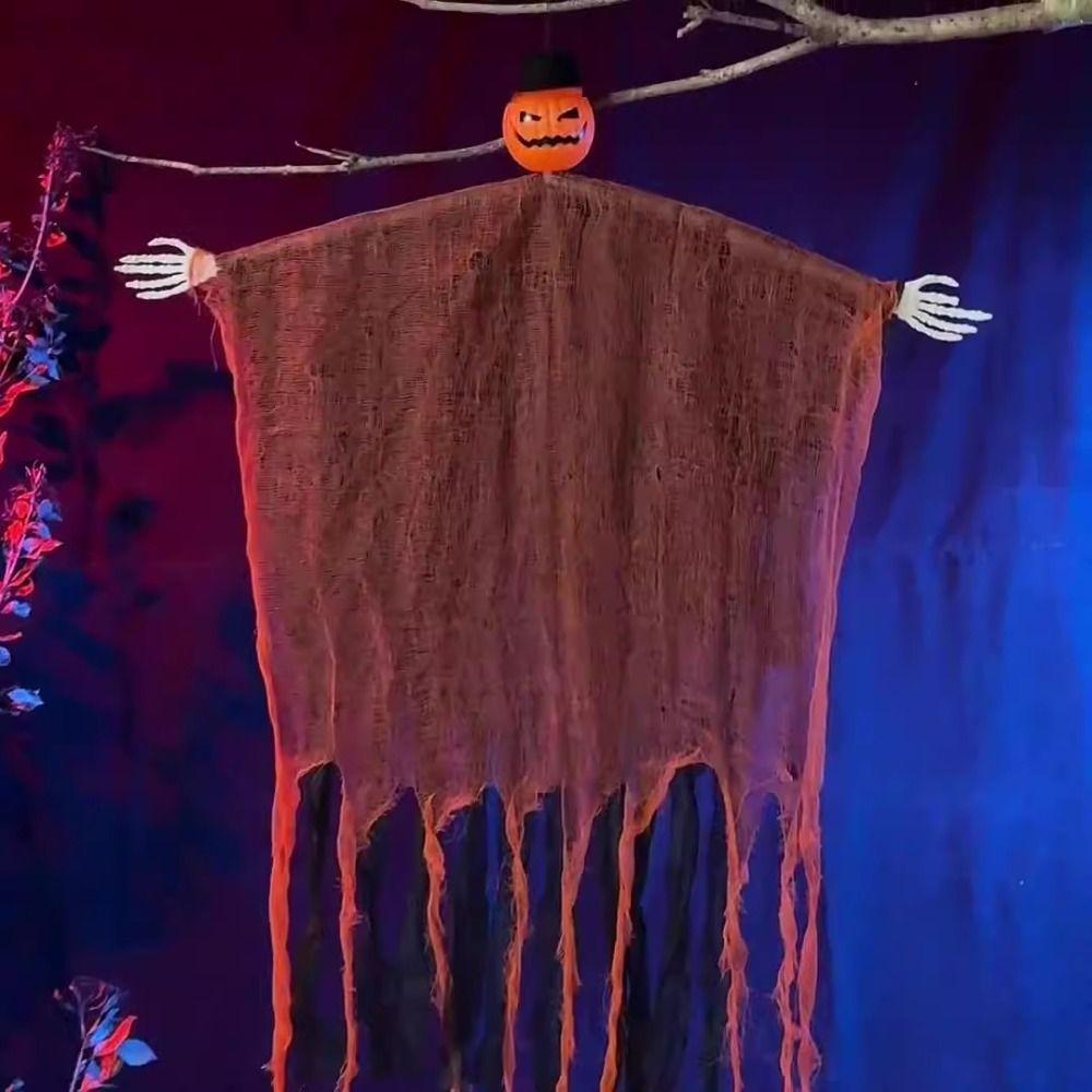 Creative Skeletonsd Hanging Pendant Scary Ghost Ornaments Halloween Hanging Pumpkin Ghost  Props