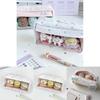 Simple Floral Star Pattern Pencil Case With Large Capacity For Students And Girls