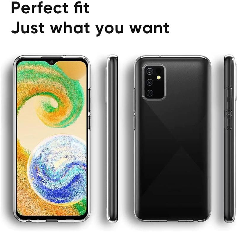 Phone Case For Samsung Galaxy A04s Crystal Clear Soft Silicone Phone Cases On For Samsung A04s A04 S galaxyA04s Transparent TPU Back Cover