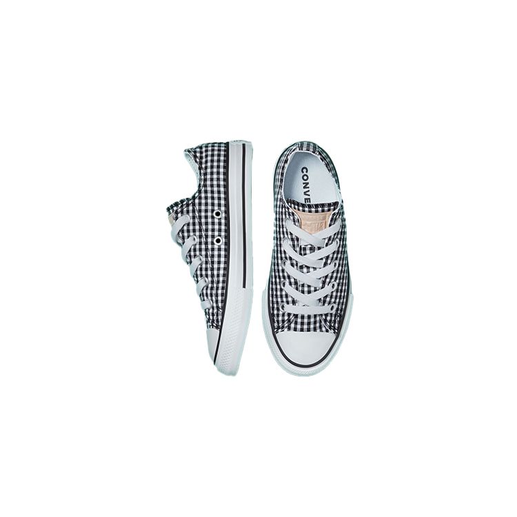 Converse Chuck Taylor All Star Canvas Comfortable Breathable Low Top Kids Canvas Shoes Kids sneaker Black White 670693F