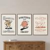 Retro Coffee Fruit Sunshine Canvas Painting Prints Fun Kitchen Posters More Espresso Less Depresso Quotes Canvas Wall Art Decor No Frame