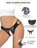 Plus Cute Sexy Floral Sizes 2XL [comeondear] All-Lace T-Back, Sexy, Size, Hole-Opening Panties, Crotch-Split, Extreme, Erotic, Women's, Sheer,