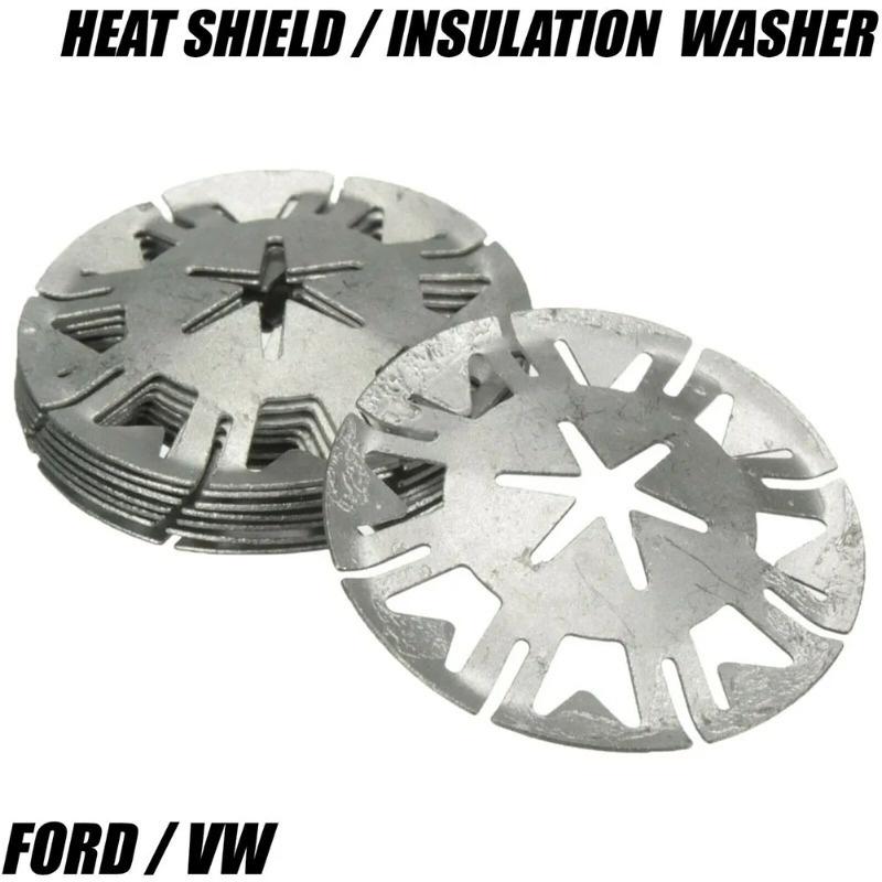 10/20pcs Undertray Exhaust Heat Shield Metal Spring Washer Nut Insulating Metal Clamp Fixing Clip Car Parts Camper Accessories