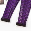 Herbst Winter Glänzende Schuppen Hosen Mädchen Plus Samt Warm Halten Hose Schlanke Bunte Meerjungfrau Hose