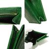 Used Double G Exotic Compact Wallet 9539 456126 7941 Petit Marmont GG Marmont Ostrich Green Unisex from Japan AUTHENTIC