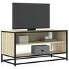VidaXL TV Cabinet Sonoma Oak 91x40x46 Cm Engineered Wood and Metal, TV Stand, Hi-fi Cabinet, Entertainment Center, Sideboard 848885