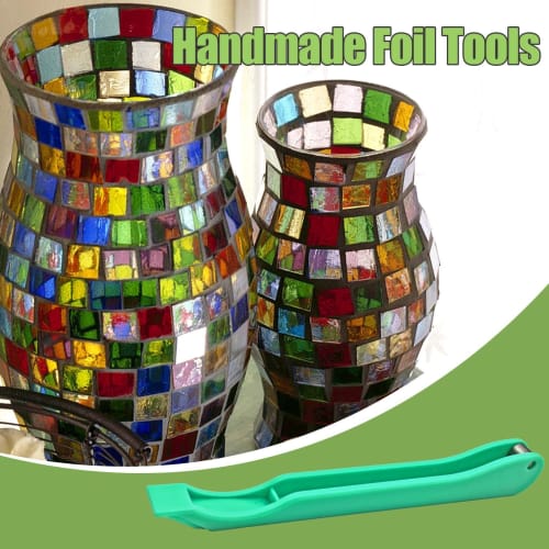 Copper Foil Wrapping Tool, Stained Glass Hand Foil Tool | Stained Glass Hand Foiler Copper, Stainless Steel Hand Foiler Roller Upgraded Hand Foiler fo