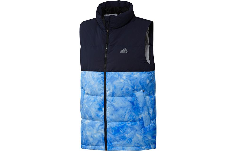 Adidas Down Vests Men s Navy Stand Collar Moderate Other GE9983 S