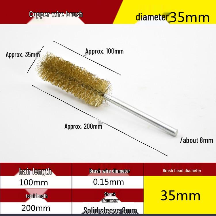 Electric Drill Stainless Steel Pipe Brush with Extended Handle for Polishing, Grinding, Deburring, and Rust Removal