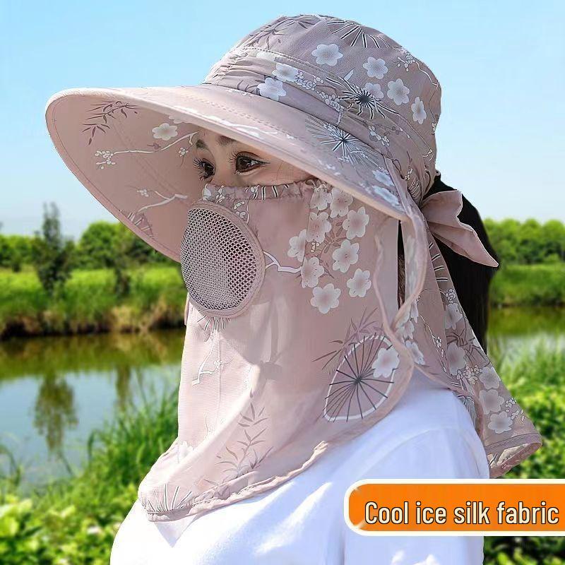 Chapeau de soleil respirant à large bord pour femmes d'âge moyen et âgées - Mode d'été et protection UV