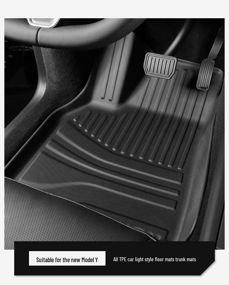 Tesla Model Y (2025) TPE Floor Mats - Specialized Fit for Refresh Headlight Model