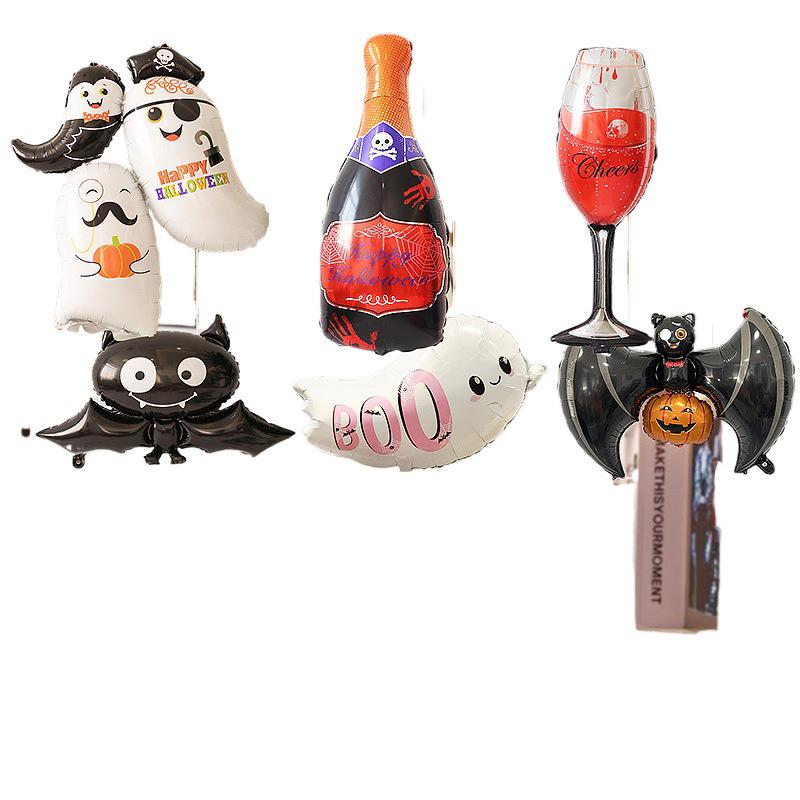 Halloween Balloons & Ornaments: Pumpkin Lantern Photo Props for Outdoor Décor