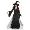 Cosplay Witch Costume, Halloween Black Veil Witch Costume, Day of the Dead Wicked Witch Uniform