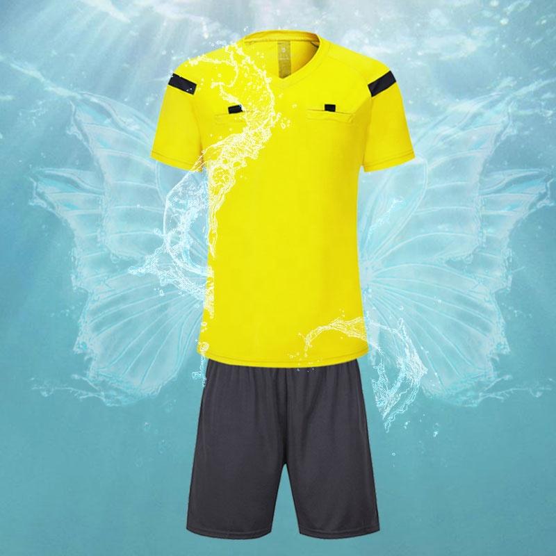 2024 Factory Price Cheap Soccer Referee Shirt Training Shirt Soccer Referee Uniform Set
