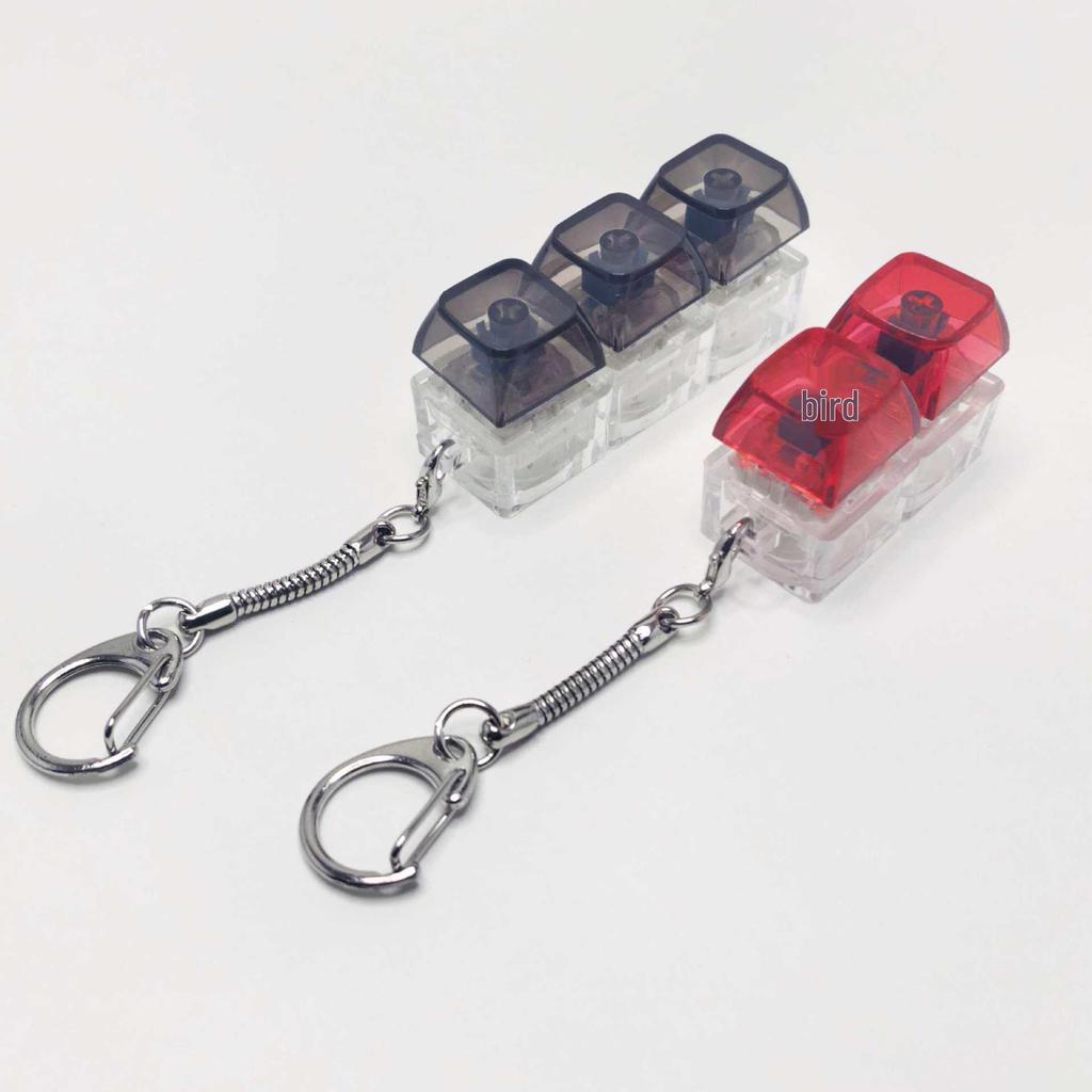 Cross-Border High-Clarity PC Mechanical Switch Tester Keychain - 3.4-Key Squeeze Fun Decompression Pendant
