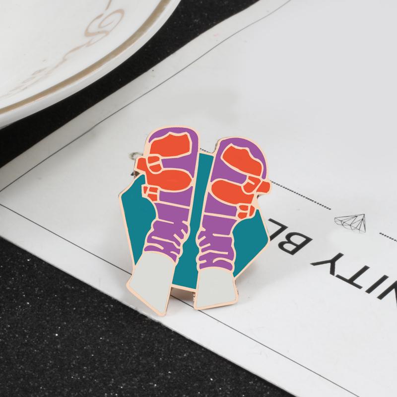 Cartoon Bicycle Cactus Tent Brooches Fashion Creative Travel Enamel Pin Child Backpack Badge Men Women Souvenir Brooch Jewelry