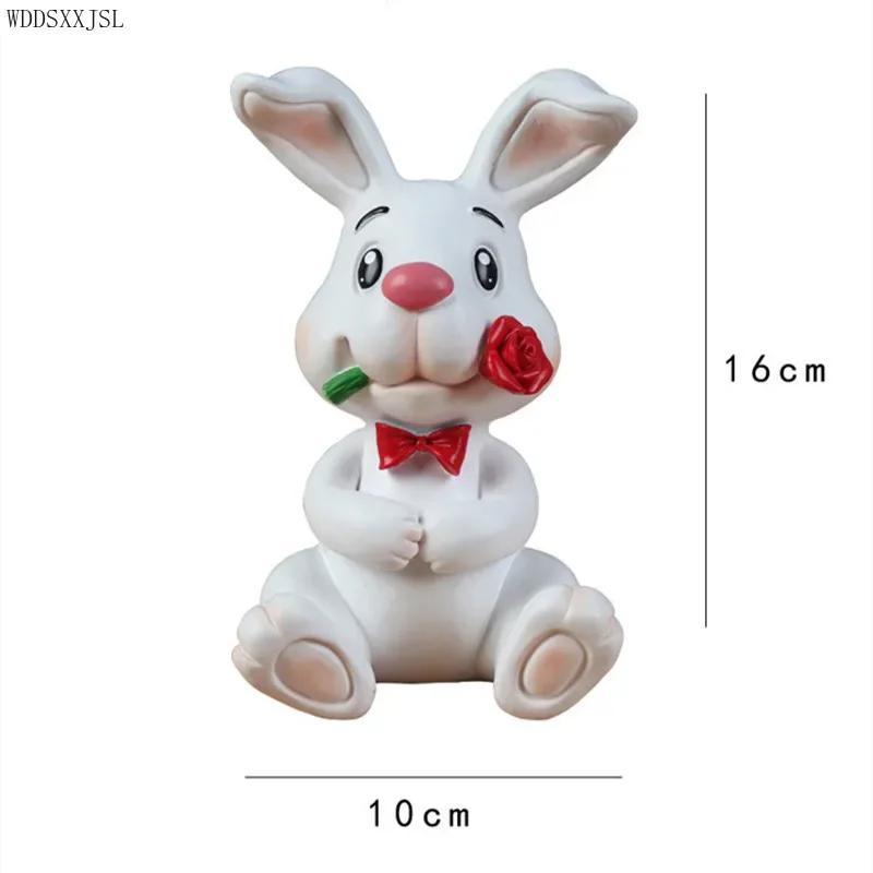 Creative Cartoon Rabbit Glasses Stand Resin Crafts Multifunctional Pen Stand Desktop Glasses Holder Shop Glasses Display Stand