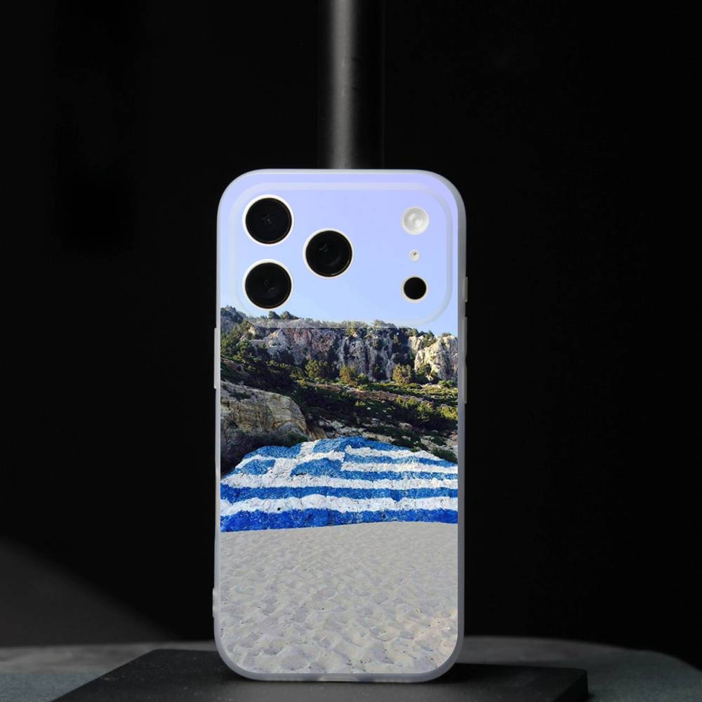 Greek Greece Flag Map For iPhone 17,16,15,14,13,12,11,Pro,Max,Plus,Mini,SE4,E Magnetic For Magsafe Wireless Phone Case