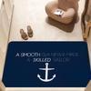 Alfombrilla de suelo con ancla náutica estilo INS suave para suelo de dormitorio casa lavadero alfombrilla antideslizante alfombras para zona de cabecera