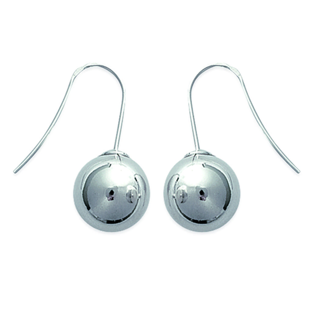 Les Trésors De Lily [D4463] - Silver 'Beads' Silver Earrings - 12 Mm