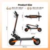 W12 Elektroroller 1500W*2 Doppelmotor 25Ah Akku 11'' Offroad-Reifen Doppelscheibenbremse Doppelfederung Geschwindigkeit 25KM/H Elektroroller