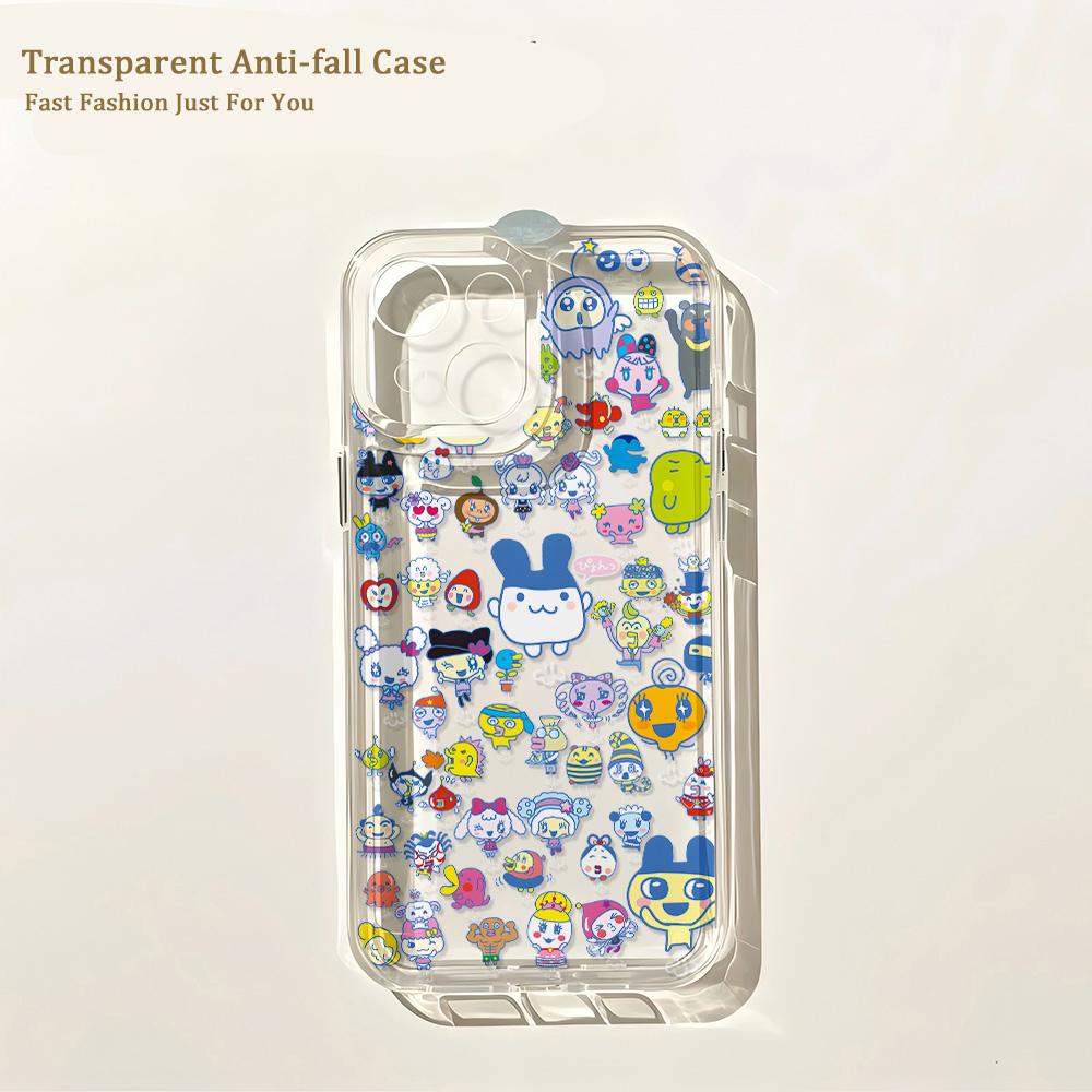 Kawaii Tamagotchi Game Phone Case For Oppo Realme C63 C53 10 9 C30 C15 C20 C21 C21Y C31 C33 C35 C55 14 11 5 Pro 5G Clear Cover