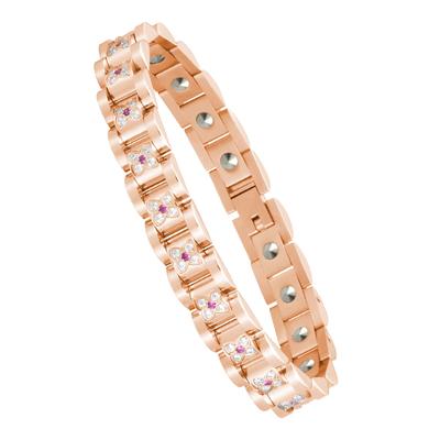 Germanium Stainless Steel Gentle and Allergy Four Leaf Clover Static Healthy Adjustable Special Gift Box Bracelet, Bracelet, Men's & Women's,