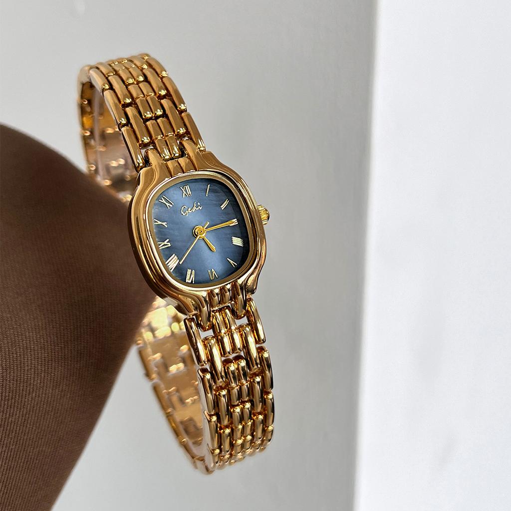 Light Luxury Fritillary Watch Women'S Small Sugar Cube Watch High-End Bracelet Watch Exquisite Fashion Waterproof Quartz Watch