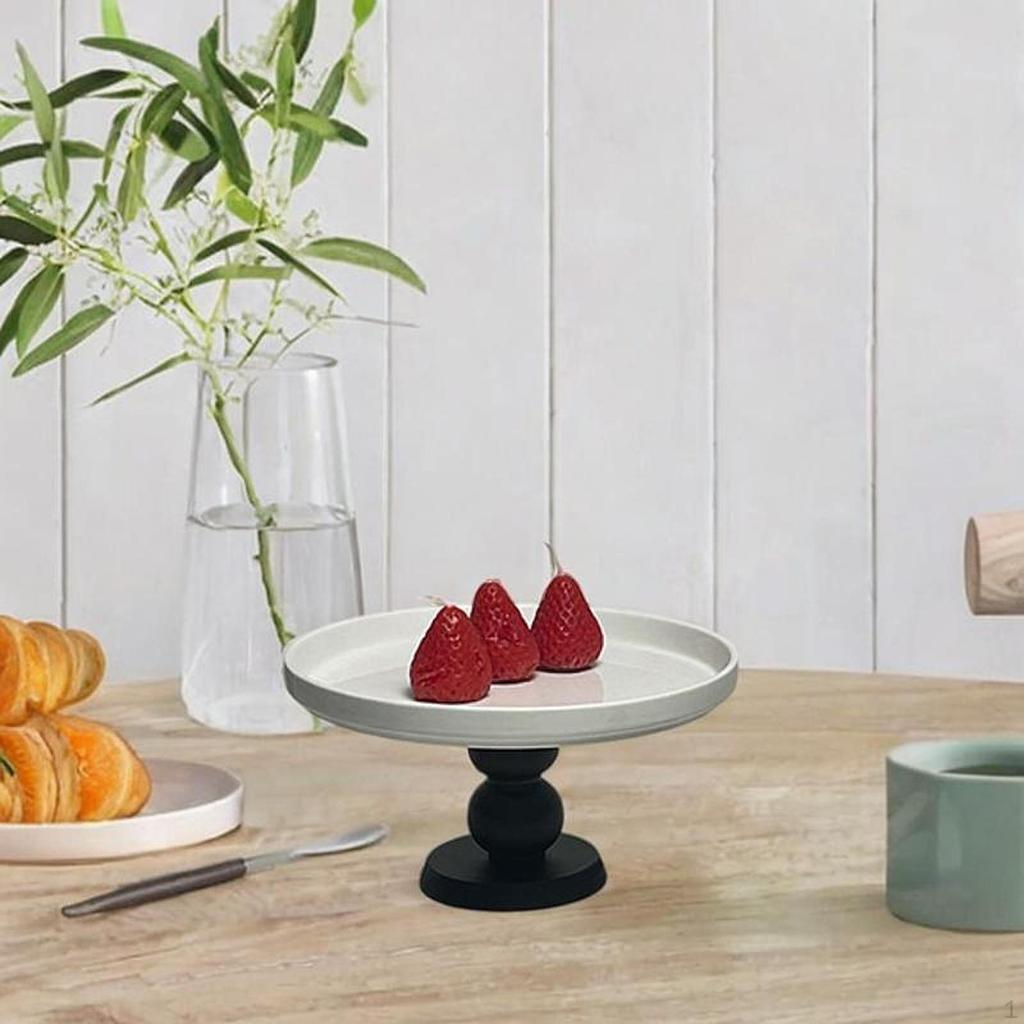 Runde Schmuckschale zum Servieren von Kuchen, Dekorative Obstplatte für Veranstaltungen, Jahrestag, Geburtstag