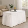 Solid Color Rectangle Table Skirts Thick Comfortable Table Cloth Cover Soft Skin Friendly Elastic Table Cloth Wedding