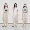 Basic House Women's Polka Dot Wide-Leg Trousers