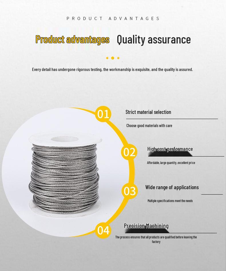Stainless Steel Wire Rope Suspension Kit for Industrial Traction & Lifting