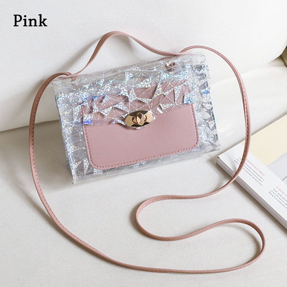 Сумка Женская Модная Цепочка Прозрачная Модная Квадратная Сумка-Слинг На Плечо Личность Универсальная Сумка-Почтальон Текстура Женская Сумка с Клапаном