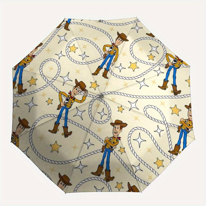 

1pc Toy Story, WoodyDesign Automatic Opening/Closing Folding Umbrella with 8 Iron Ribs, Portable Sunshade for Men and Women y250724014