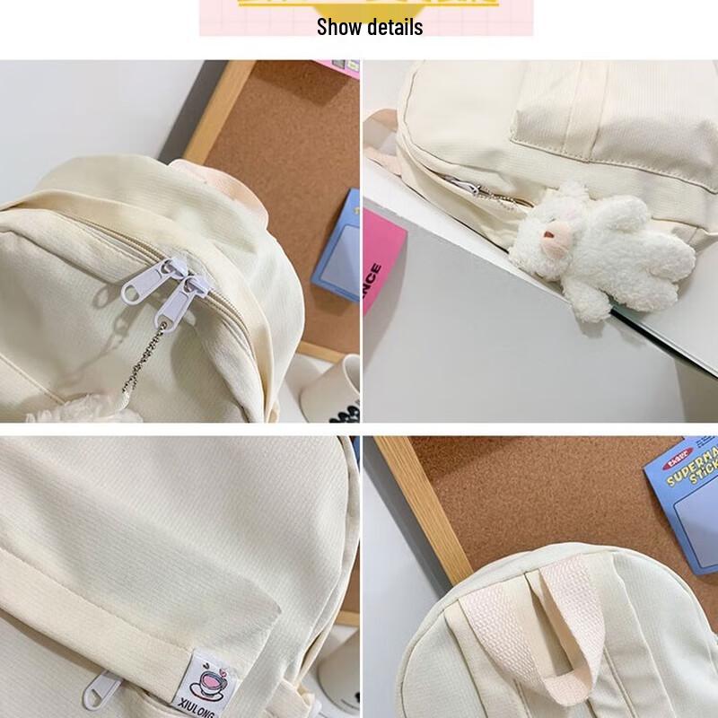 Calog Fresh Candy Color Student Backpack